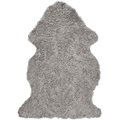 Curly Natural Grey, Skinnwille