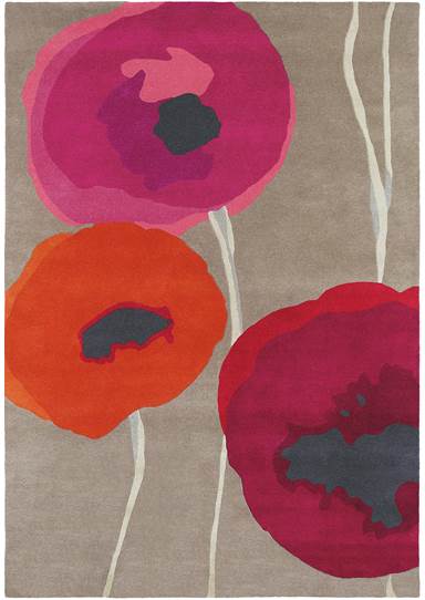 Poppies Red/Orange, Sanderson