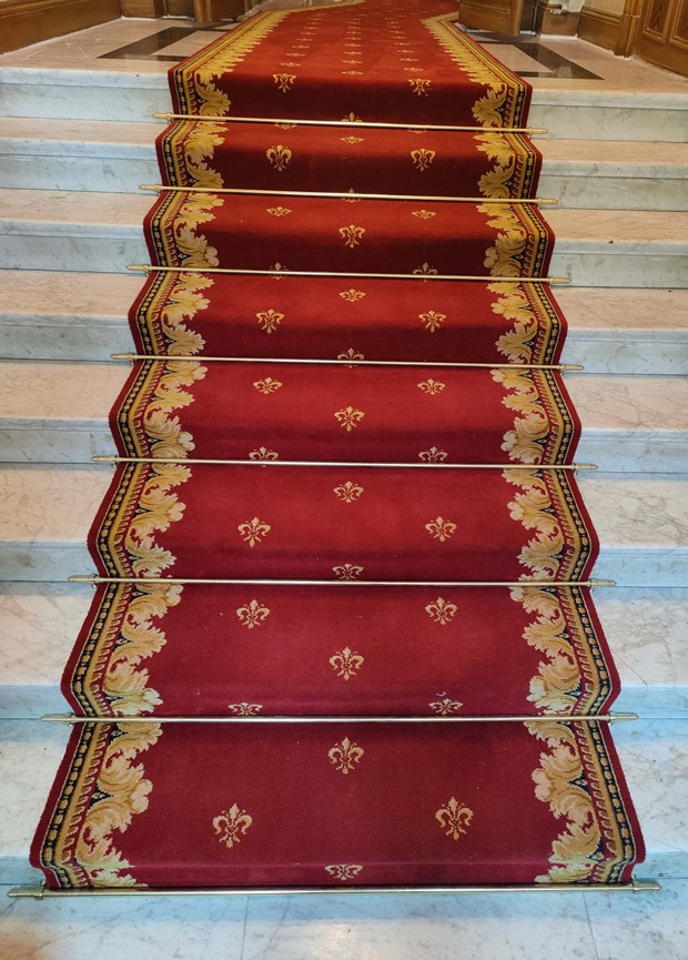 Versailles trappe & runner taeppe Rød, Ullmans