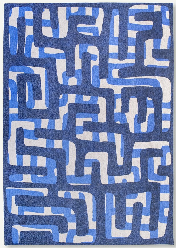 Craft Collection Kuba Ultramarine, de Poortere deco