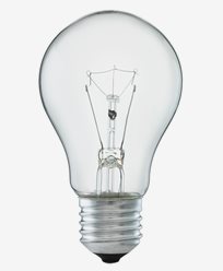 Normalformad glödlampa klart glas E27 40W