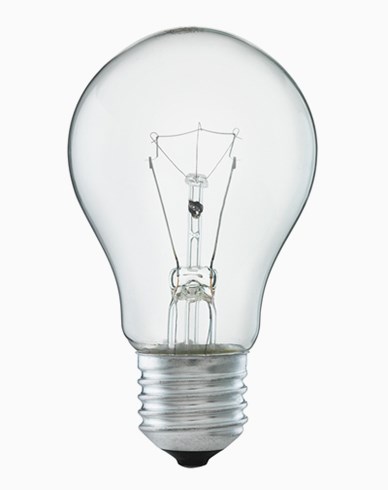 Lysman Normalformad glödlampa klart glas E27 40W