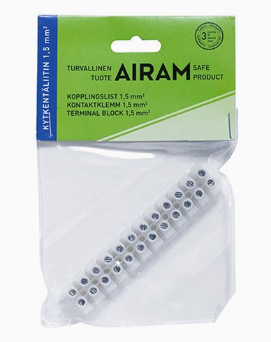 AIRAM Airam kopplingslist 12 poler 1,5 mm²