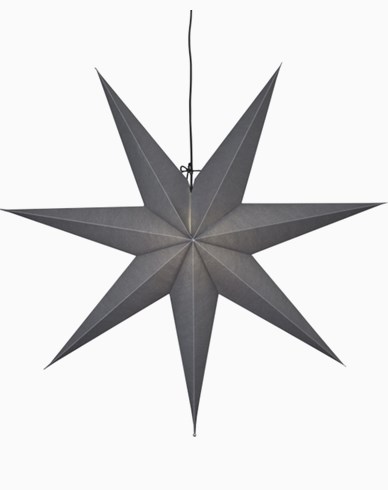 Star Trading OZEN stjerne, grå. E14 70x70cm
