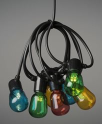 Konstsmide Ljusslinga E14 20 färgade LED,  6V/IP44