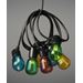 Konstsmide lyssløyfe E14 40 ovale fargede LED-pærer, 6V / IP44