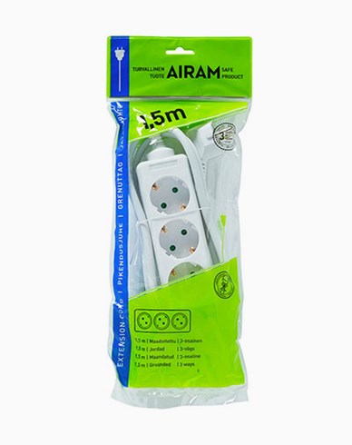 AIRAM Airam 3-vägs jordat grenuttag 1,5 m