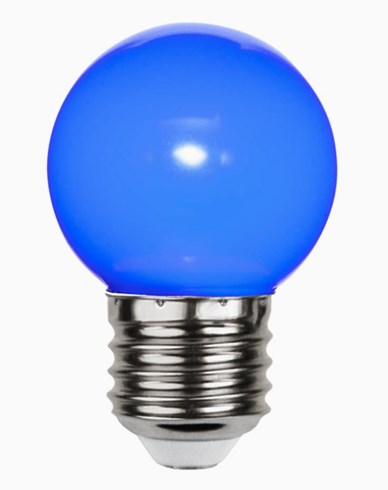 Star Trading Decoration LED pallolamppu sininen 1W E27