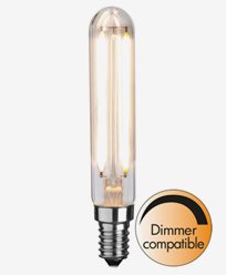 Star Trading Illumination LED Klar filament rörlampa E14 2700K 250lm Dim 2,5W (25W)