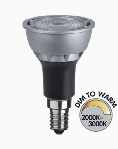 Star Trading LED-lamppu COB E14 Dim To Warm RA95 7W (50W)