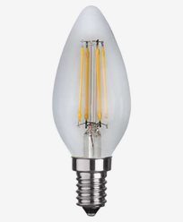 Star Trading IlluStar Trading Illumination LED filament kronljuslampa E14 4,2W (37W) Dimmerkompa