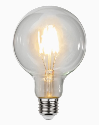 Star Trading Filament LEDlampa Klar G95. 4,7W/2700K (40W). Dim