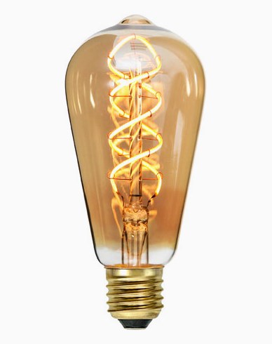 Decoration LED filament bulb E27 ST64 2100K 160lm Dimmer