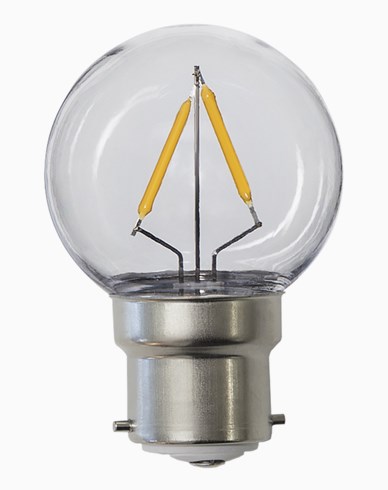 Star Trading LED-lampa PC-plast klot B22 1,8W (15W)