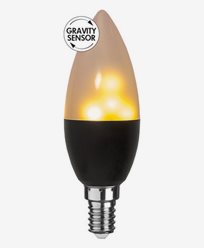 Star Trading LED-liekkilamppu Gravity Sensor kruunu valo E14
