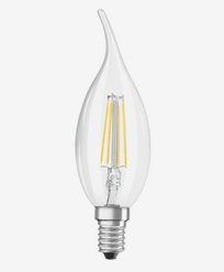 Osram LED kronljus böjd topp E14 4W/827 (40W)