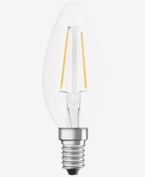 Osram LED kynttilälamppu Filamentti RETROFIT Cl B E14 2,8W/827 Himmennettävä