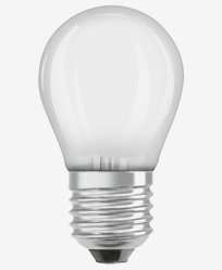 Osram LED-lamppu CL P pallo E27 Dim 1,4W/827 (15W) Huurrettu