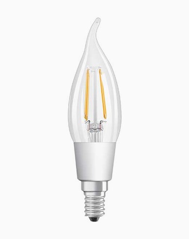 Osram LED-lamppu CL BA kaareva yläosa  E14 Dim 4,5W/827 (40W)