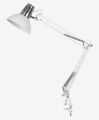 AIRAM ARIA clip bordlampe vegglampe Hvit / Sølv