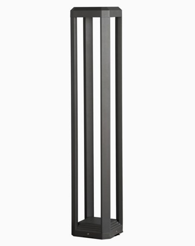 AIRAM Sokkellampe FLEN 1000 IP44 LED 13W/830 Aluminium, antracitgrå