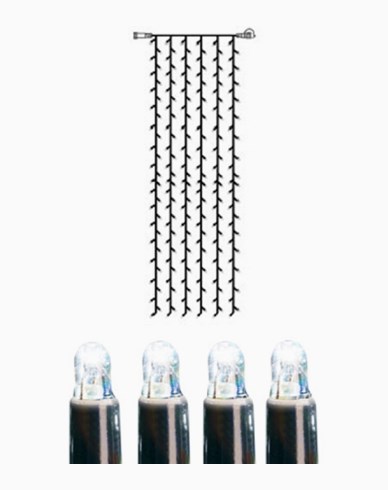 Star Trading System LED gardin extra 204 ljus 1x4m kallvit