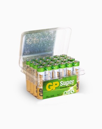 GP Batteries Super Alkaline AAA-batteri, 24-pack