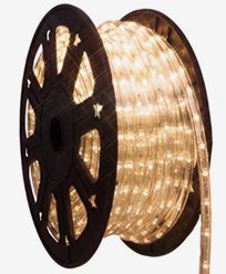Star Trading Ropelight LED lys slange, REEL; på rull. 45m varmhvit. Inkl startkabel