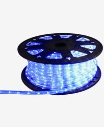 Star Trading Ropelight LED lys slange på rull. 45m Blå. Inkl startkabel