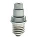 Unison Silverfärgad lampsockel/adapter, porslin, MAXI, E27/G9. 6570