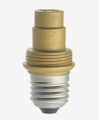 Unison Guldfärgad lampsockel/adapter, porslin, MAXI, E27/G9. 6569