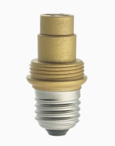Unison Guldfärgad lampsockel/adapter, porslin, MAXI, E27/G9. 6569