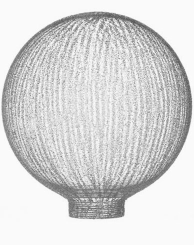 Lamell globus formet glass Ø100mm. 6535