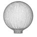 Unison Lamell globus formet glass Ø100mm. 6535
