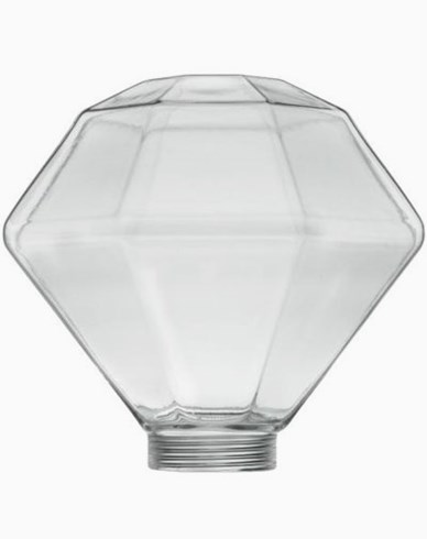 Glass Diamant Ø125mm. 6568. Passer kun med MAXI-sokkel