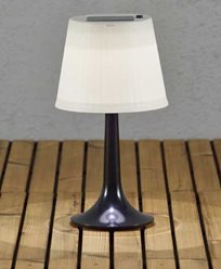Konstsmide Assisi bordlampa solcell LED svart. 7109-752