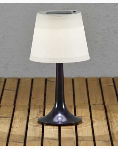 Konstsmide Assisi bordlampa solcell LED svart. 7109-752