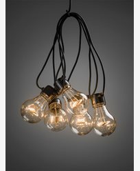 Konstsmide Valonauha E27 20 LED-lamppua amber 24V/IP44. 2379-800