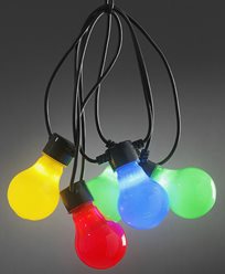 Konstsmide. Ljusslinga 10X0,48W färgade LED-lampor. IP44/trafo. 2388-520