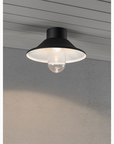 Konstsmide Vega vegg och taklykte LED 8W Svart. 552-750