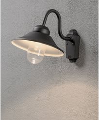 Konstsmide Vega vegglampe 8W dimbar LED svart. 564-750
