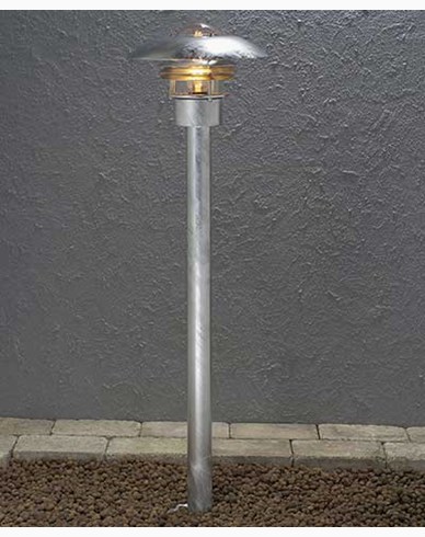 Konstsmide Modena Sokkellampe 98 cm. Galvanisert 7301-320