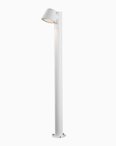 Konstsmide Trieste Sokkellampe GU10 hvit inkl stolpe 7524-250