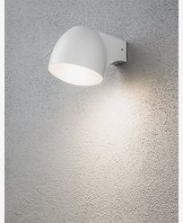 Konstsmide Ferrara seinälyhty LED 4W valkoinen. 7531-250