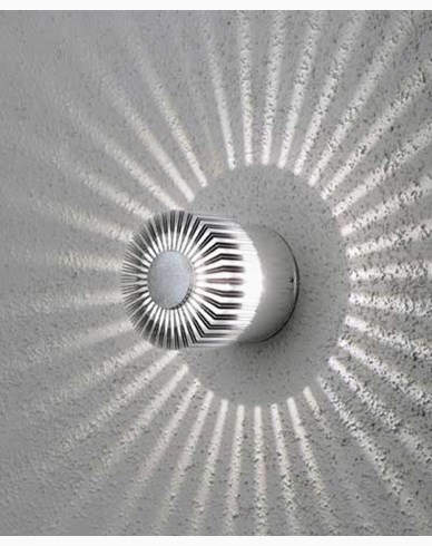 Konstsmide Monza vägglykta 3W High Power LED 230V. Silver 7900-310