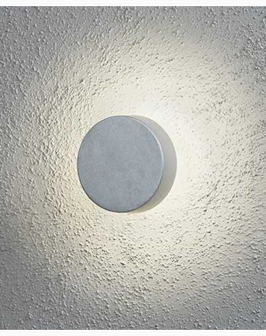Konstsmide Pesaro vegglampe runde LED. Aluminium 7909-310