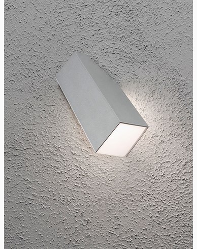 Konstsmide Imola seinälyhty 1x3W LED alumiini. 7933-310