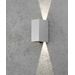 Konstsmide Cremona vägglampa grå 2x3W 230V high power LED. 7940-310