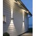Konstsmide Cremona seinälamppu harmaa 2x3W 230V high power LED. 7940-310