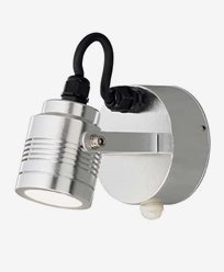 Konstsmide Monza vegglampe retningssbar alum 3W 230V LED bevegelsesensor 7941-31